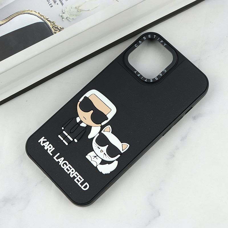 قاب Casetify آیفون iPhone 13 Pro Max طرح Karl Lagerfeld برجسته