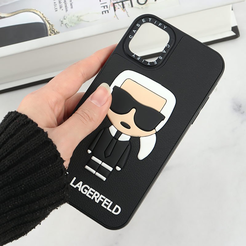 قاب Casetify آیفون iPhone 11 طرح Karl Lagerfeld برجسته