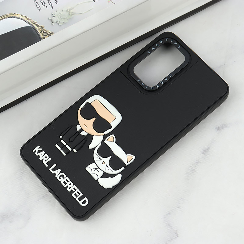 قاب Casetify سامسونگ Galaxy A53 5G طرح Karl Lagerfeld برجسته