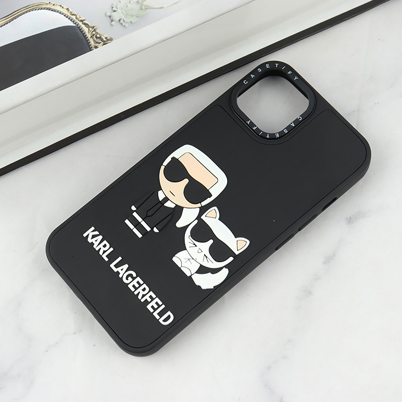 قاب Casetify آیفون iPhone 13 / 14 طرح Karl Lagerfeld برجسته