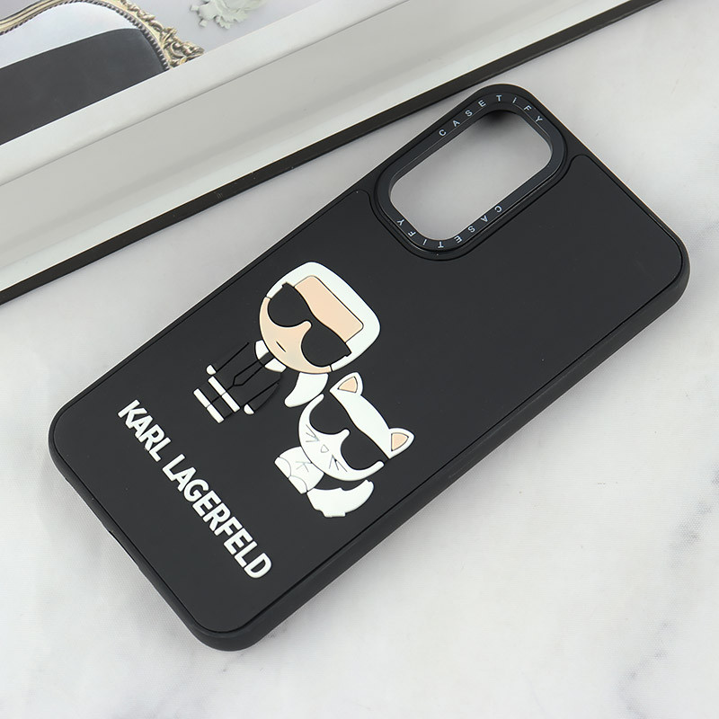 قاب Casetify سامسونگ Galaxy A34 طرح Karl Lagerfeld برجسته