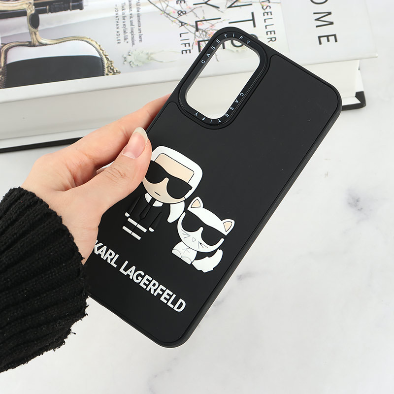 قاب Casetify سامسونگ Galaxy A34 طرح Karl Lagerfeld برجسته