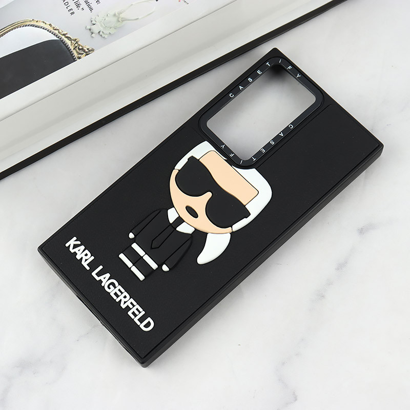 قاب Casetify سامسونگ Galaxy S23 Ultra طرح Karl Lagerfeld برجسته