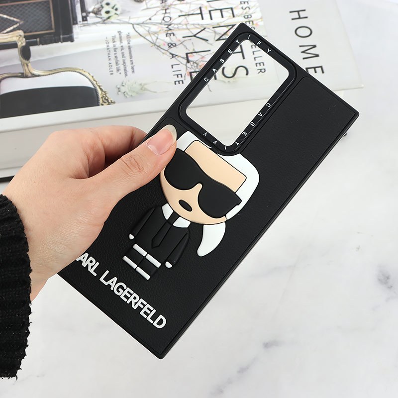 قاب Casetify سامسونگ Galaxy S23 Ultra طرح Karl Lagerfeld برجسته