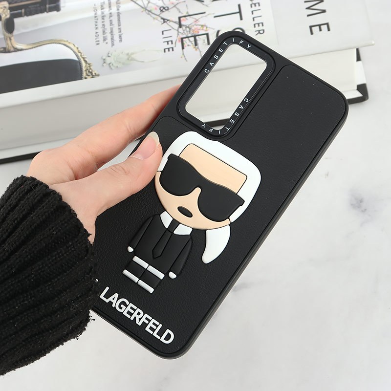 قاب Casetify سامسونگ Galaxy A54 طرح Karl Lagerfeld برجسته