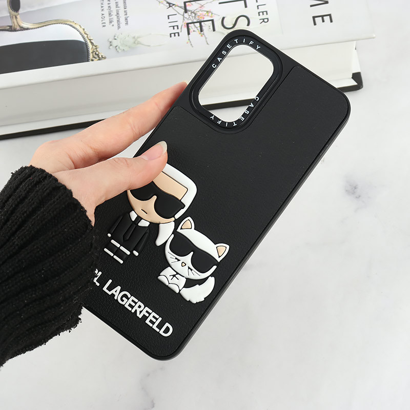 قاب Casetify سامسونگ Galaxy A13 4G طرح Karl Lagerfeld برجسته