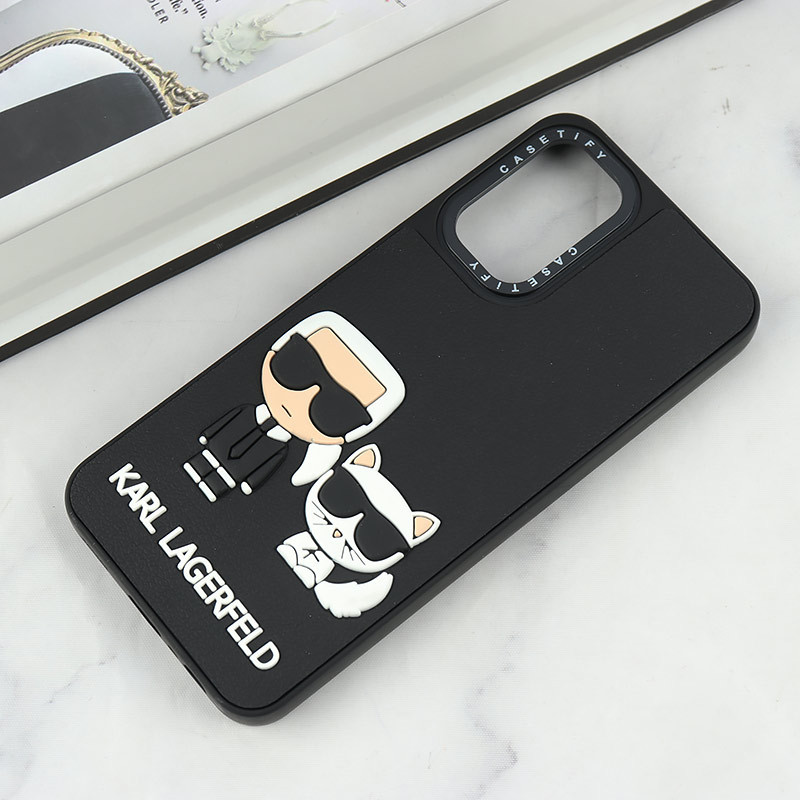 قاب Casetify سامسونگ Galaxy A13 4G طرح Karl Lagerfeld برجسته