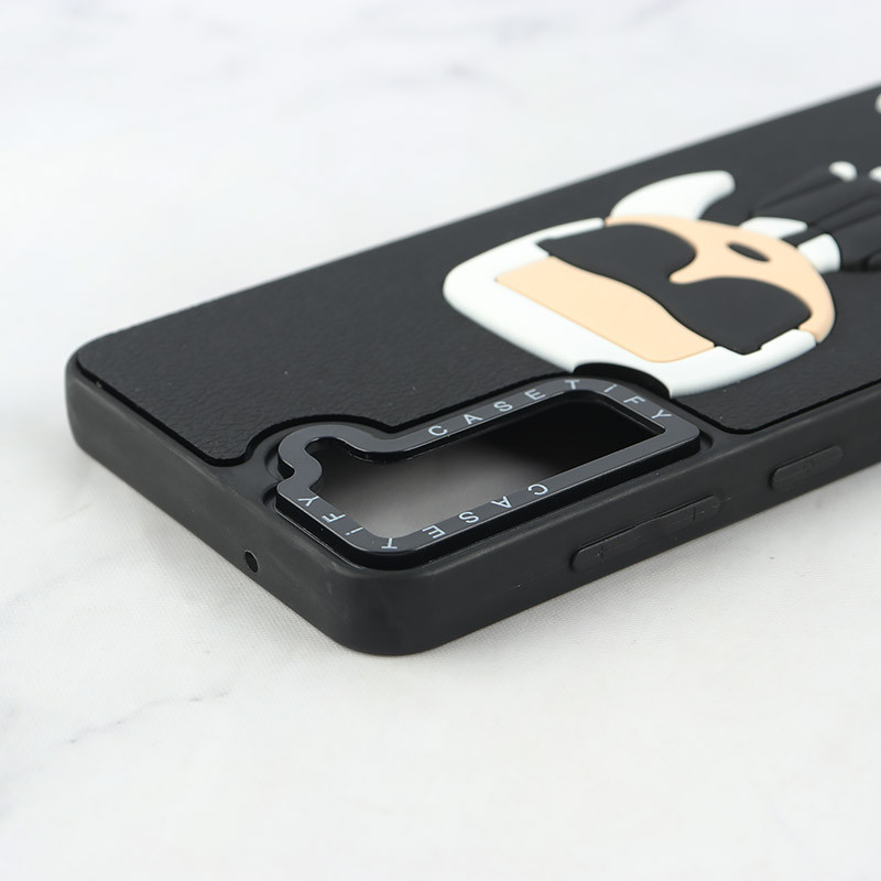 قاب Casetify سامسونگ Galaxy S21 FE 5G طرح Karl Lagerfeld برجسته
