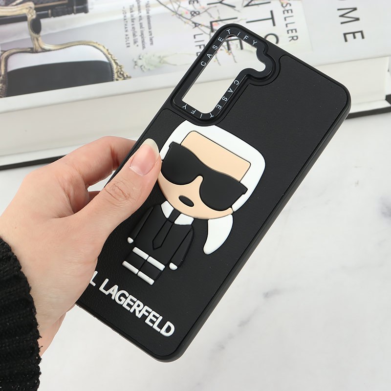 قاب Casetify سامسونگ Galaxy S21 FE 5G طرح Karl Lagerfeld برجسته