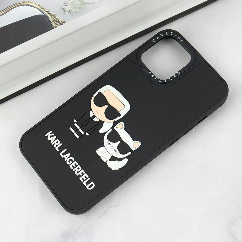 قاب Casetify آیفون iPhone 12 Pro Max طرح Karl Lagerfeld برجسته