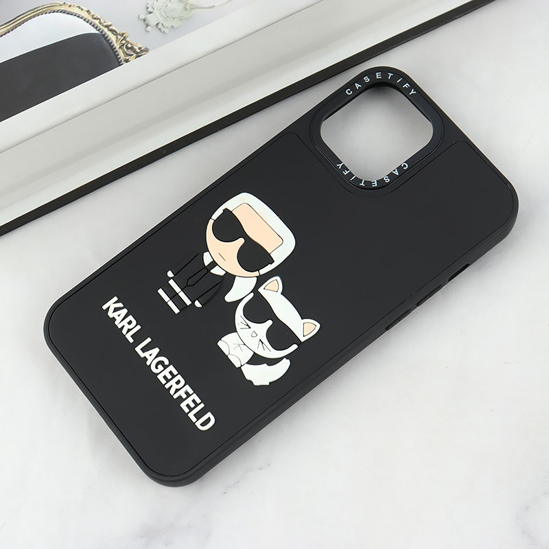 قاب Casetify آیفون iPhone 12 Pro Max طرح Karl Lagerfeld برجسته