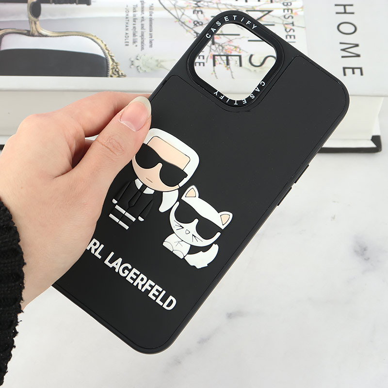قاب Casetify آیفون iPhone 12 Pro Max طرح Karl Lagerfeld برجسته