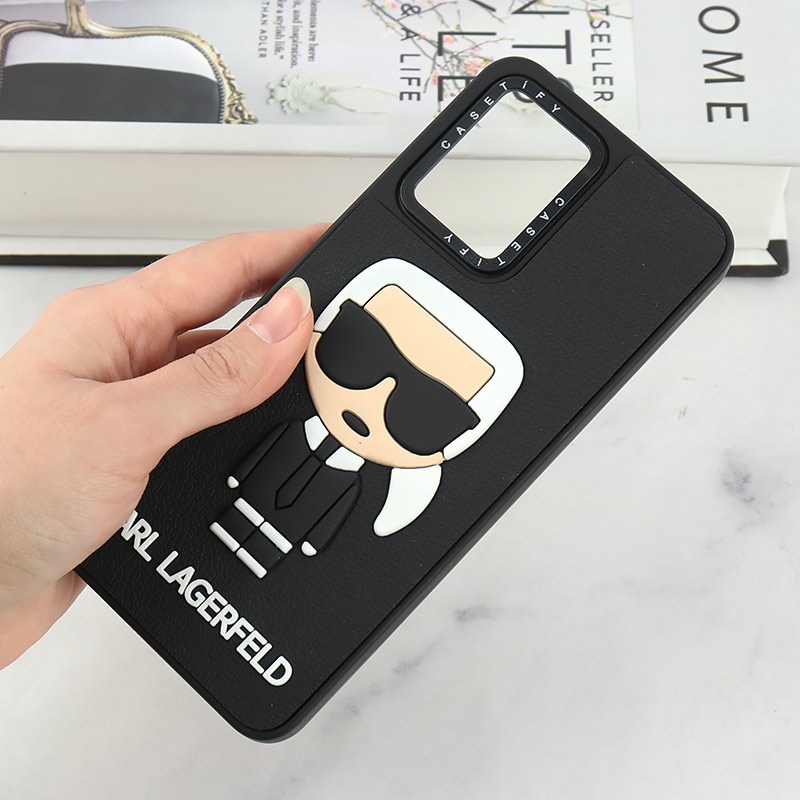 قاب Casetify شیائومی Redmi Note 12 5G طرح Karl Lagerfeld برجسته