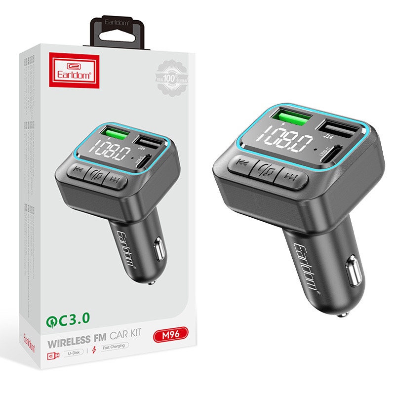 شارژر فندکی + FM Player بلوتوثی Earldom ET-M96