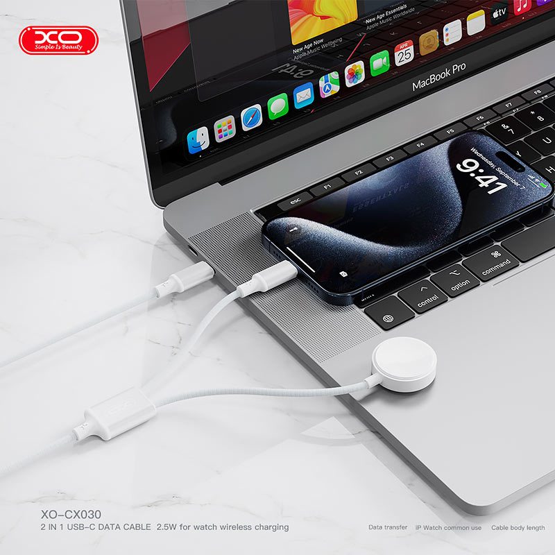 کابل دو سر تایپ سی و مغناطیسی شارژ XO XO-CX030 1m
