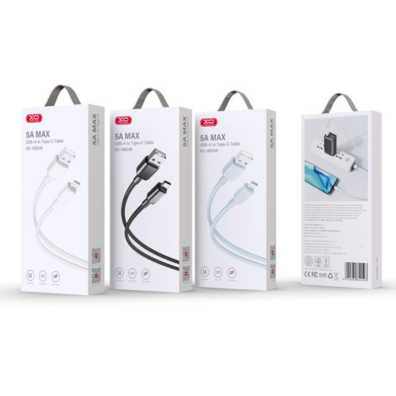 کابل تایپ سی فست شارژ XO XO-NB249 5A 1m