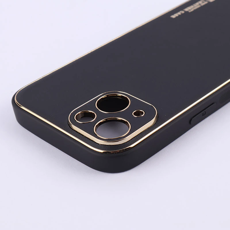 قاب چرمی My Case آیفون iPhone 15 محافظ لنزدار دور رنگی