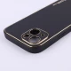 قاب چرمی My Case آیفون iPhone 15 محافظ لنزدار دور رنگی