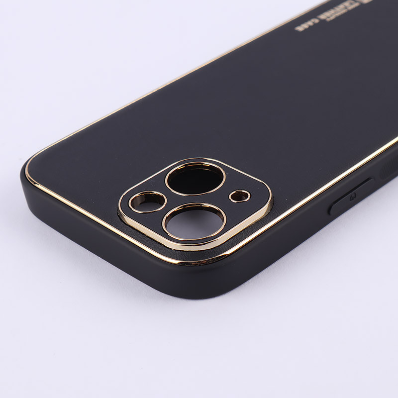 قاب چرمی My Case آیفون iPhone 15 محافظ لنزدار دور رنگی