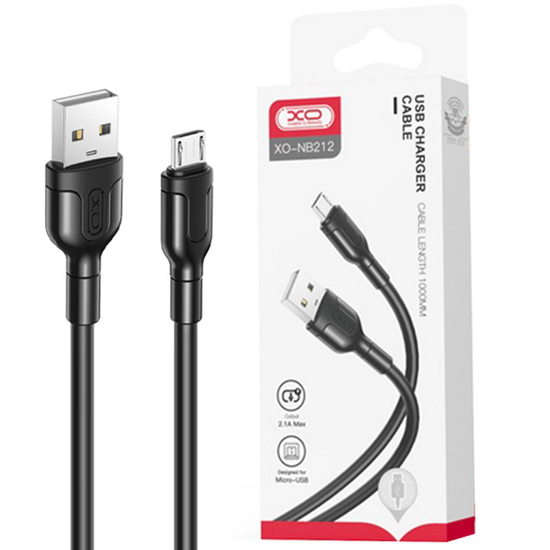کابل میکرو یو اس بی فست شارژ XO XO-NB212M 2.1A 1m