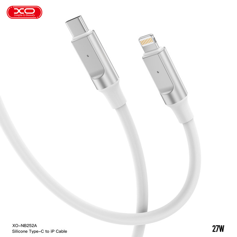 کابل تبدیل فست شارژ XO NB-Q252A Type-C To Lightning 27W 1m