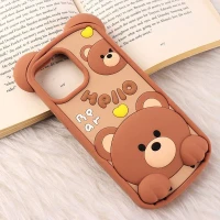 قاب سیلیکونی آیفون iPhone 12 Pro Max طرح Hello Bear