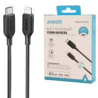 کابل تبدیل کوتاه فست شارژ Anker PowerLine III A8831H11 Type-C To Lightning PD 30cm
