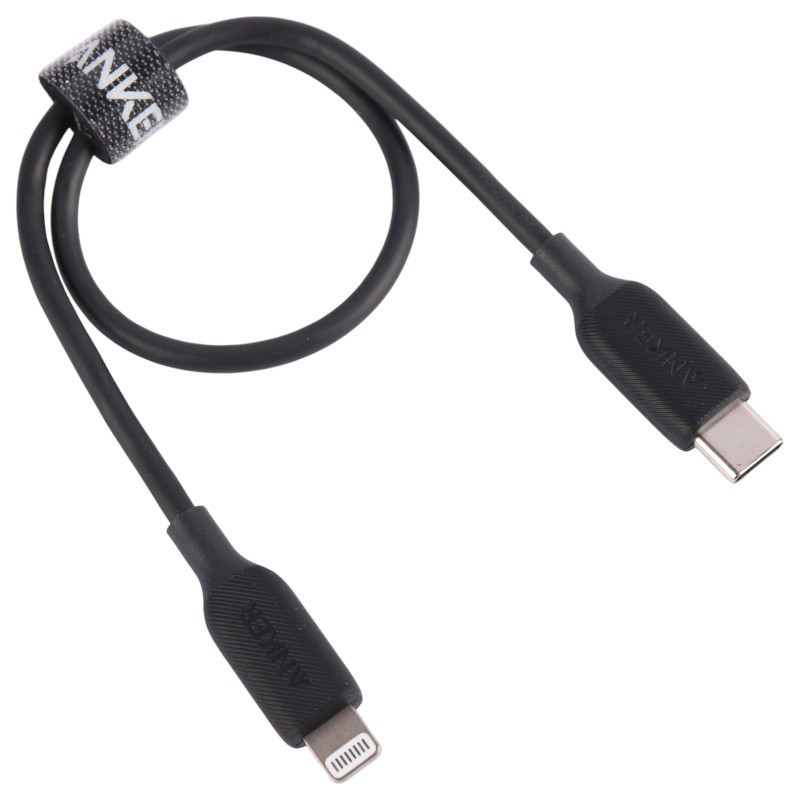 کابل تبدیل کوتاه فست شارژ Anker PowerLine III A8831H11 Type-C To Lightning PD 30cm