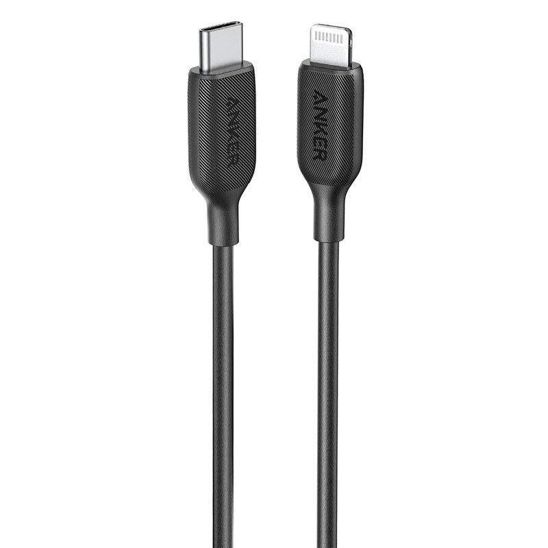 کابل تبدیل کوتاه فست شارژ Anker PowerLine III A8831H11 Type-C To Lightning PD 30cm