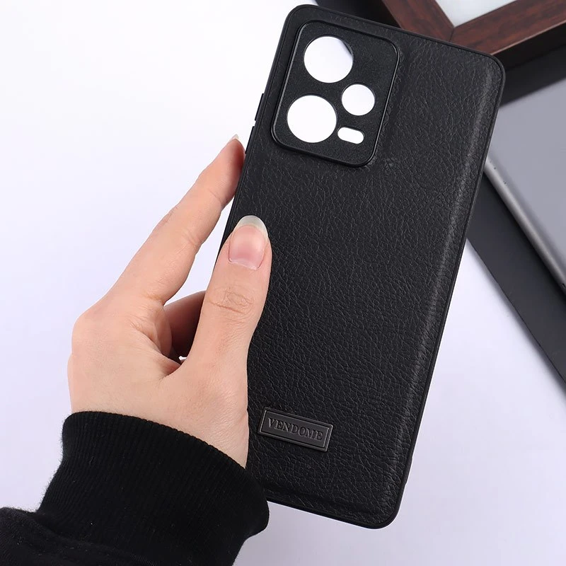 قاب چرمی Vendome شیائومی Redmi Note 12 Pro 5G محافظ لنزدار