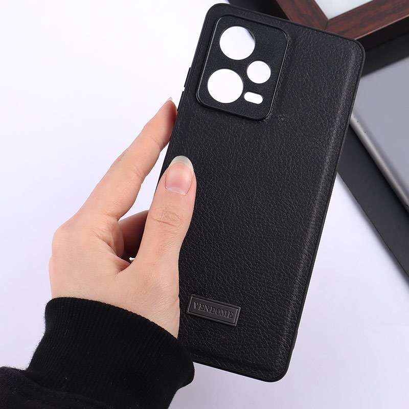 قاب چرمی Vendome شیائومی Redmi Note 12 Pro 5G محافظ لنزدار