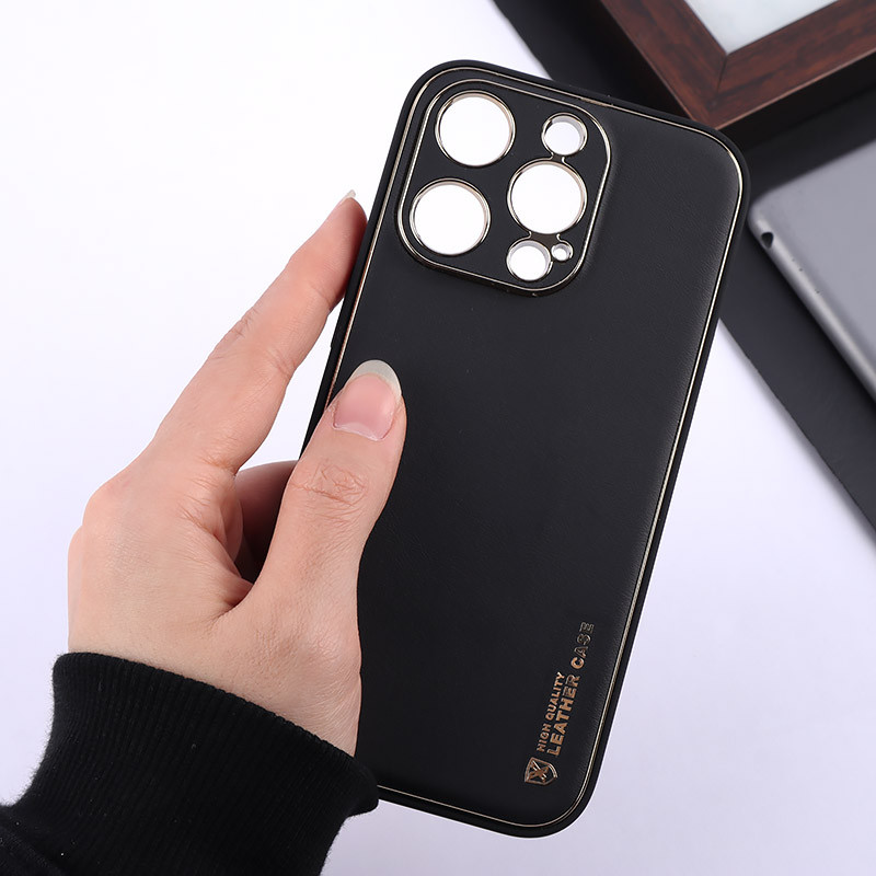 قاب چرمی My Case آیفون iPhone 14 Pro محافظ لنزدار دور رنگی