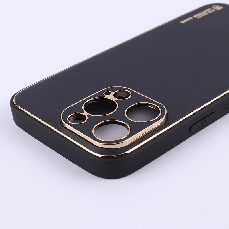 قاب چرمی My Case آیفون iPhone 15 Pro Max محافظ لنزدار دور رنگی