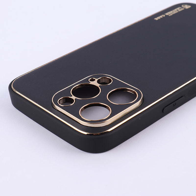 قاب چرمی My Case آیفون iPhone 15 Pro Max محافظ لنزدار دور رنگی