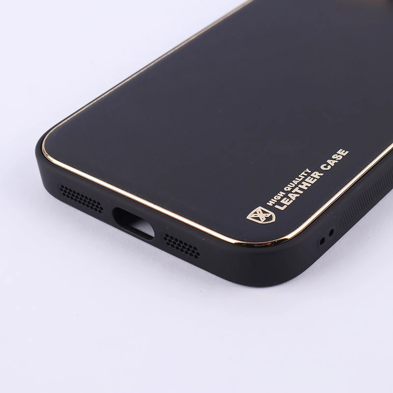 قاب چرمی My Case آیفون iPhone 15 Pro Max محافظ لنزدار دور رنگی