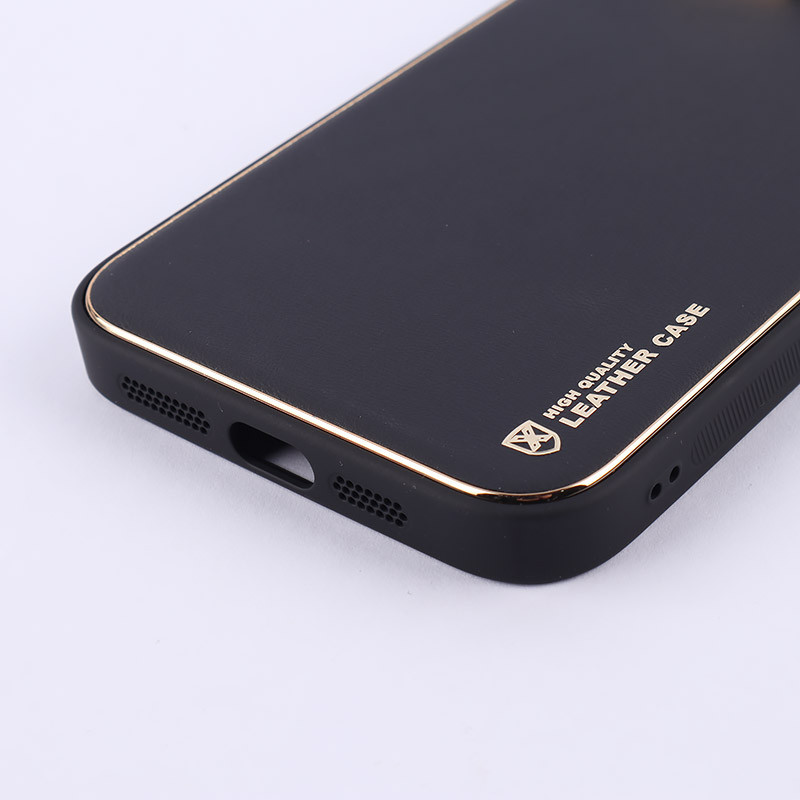 قاب چرمی My Case آیفون iPhone 15 Pro Max محافظ لنزدار دور رنگی