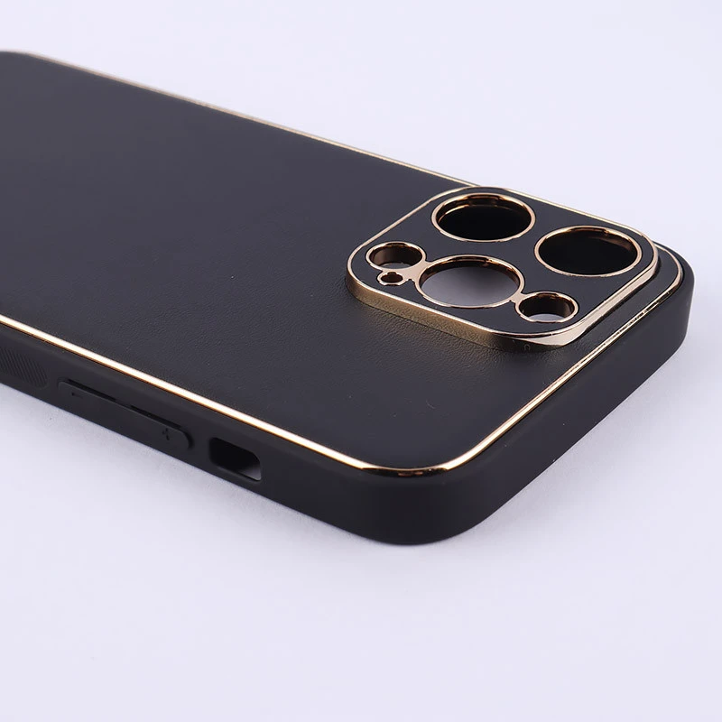 قاب چرمی My Case آیفون iPhone 15 Pro Max محافظ لنزدار دور رنگی