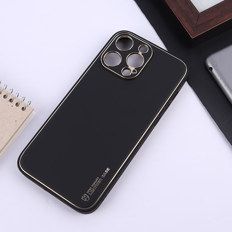 قاب چرمی My Case آیفون iPhone 14 Pro Max محافظ لنزدار دور رنگی