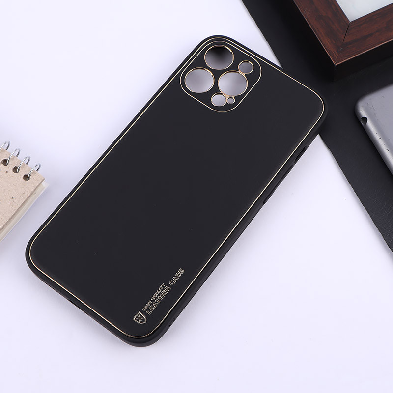 قاب چرمی My Case آیفون iPhone 12 Pro Max محافظ لنزدار دور رنگی