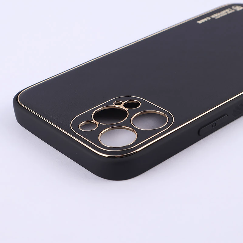 قاب چرمی My Case آیفون iPhone 12 Pro Max محافظ لنزدار دور رنگی