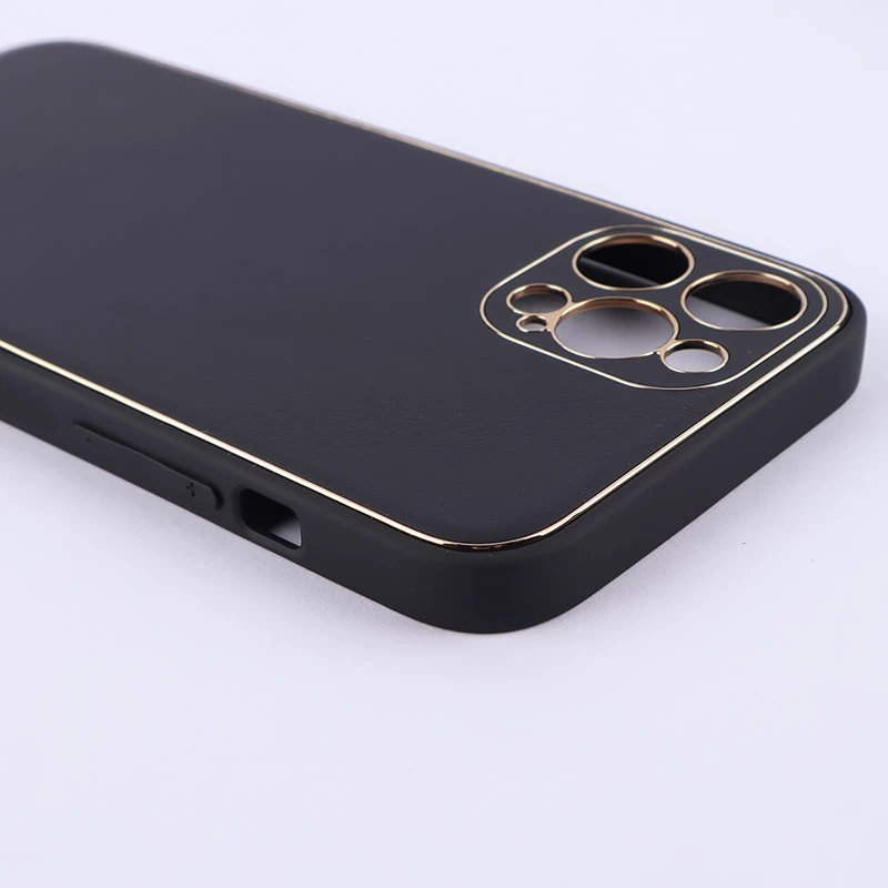 قاب چرمی My Case آیفون iPhone 12 Pro Max محافظ لنزدار دور رنگی