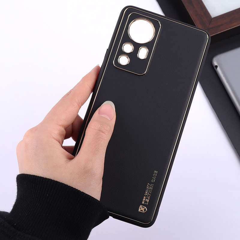 قاب چرمی My Case شیائومی Xiaomi 12 Pro محافظ لنزدار دور رنگی