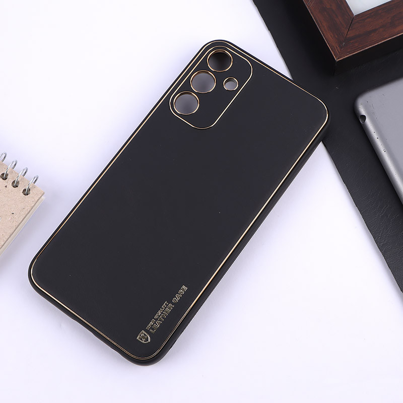 قاب چرمی My Case سامسونگ Galaxy A15 محافظ لنزدار دور رنگی