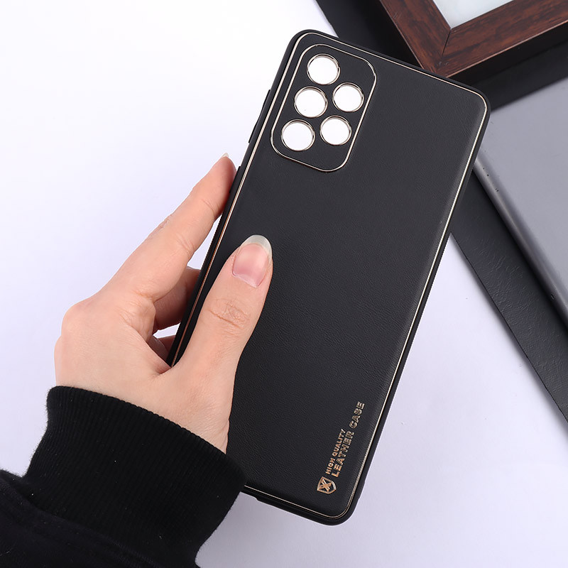 قاب چرمی My Case سامسونگ Galaxy A73 محافظ لنزدار دور رنگی