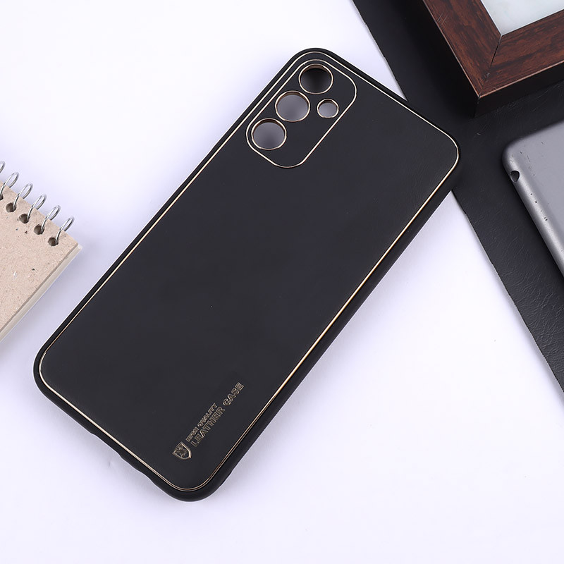 قاب چرمی My Case سامسونگ Galaxy A14 4G / A14 5G محافظ لنزدار دور رنگی