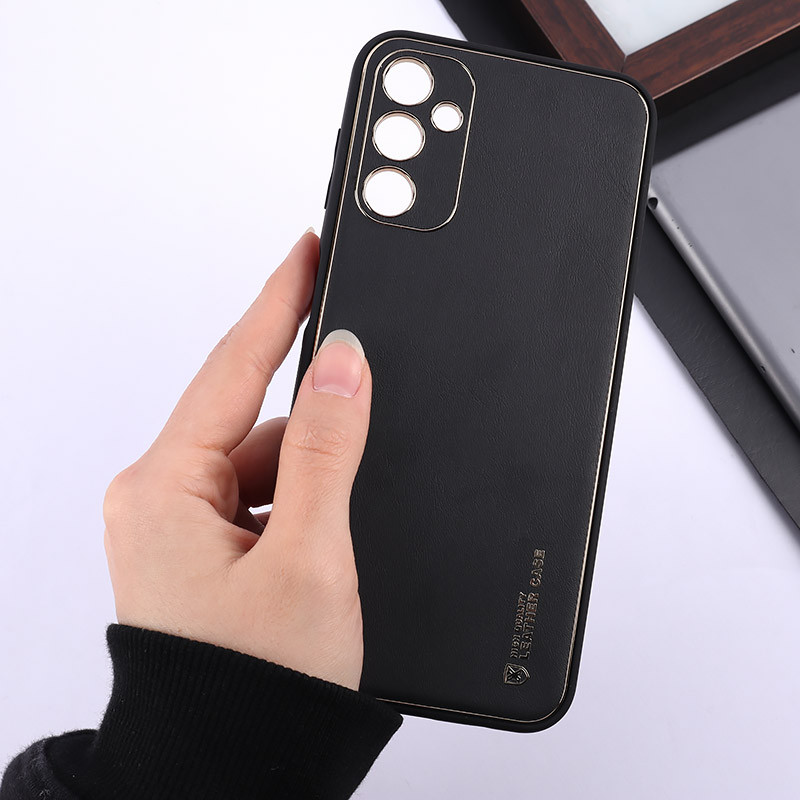 قاب چرمی My Case سامسونگ Galaxy A14 4G / A14 5G محافظ لنزدار دور رنگی