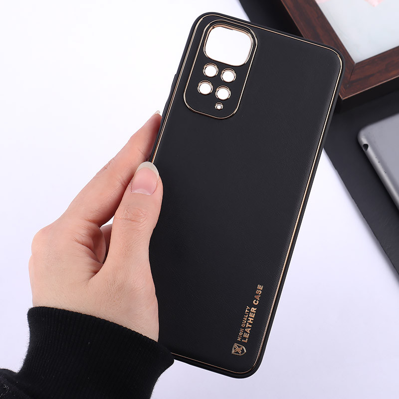 قاب چرمی My Case شیائومی Redmi Note 11 / 11S 4G محافظ لنزدار دور رنگی