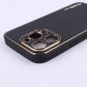قاب چرمی My Case آیفون iPhone 15 Pro محافظ لنزدار دور رنگی