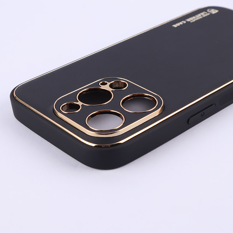 قاب چرمی My Case آیفون iPhone 15 Pro محافظ لنزدار دور رنگی