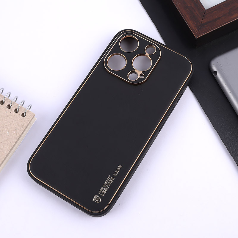 قاب چرمی My Case آیفون iPhone 15 Pro محافظ لنزدار دور رنگی